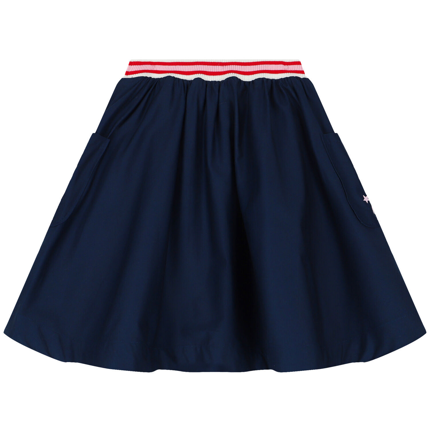 Girls Navy Blue Varsity Logo Skirt, 1, hi-res